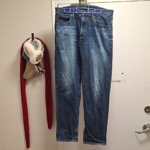 Uniqlo Men’s Classic Straight Leg Jeans 100% Cotton Blue - Size 33 (Inseam 30")